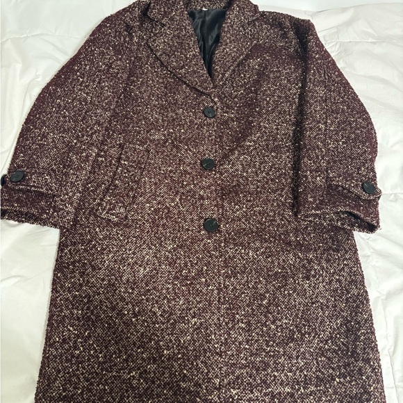 Brown Textured Coat - Picture 2 of 7